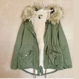 H & M Lined Utility Parka